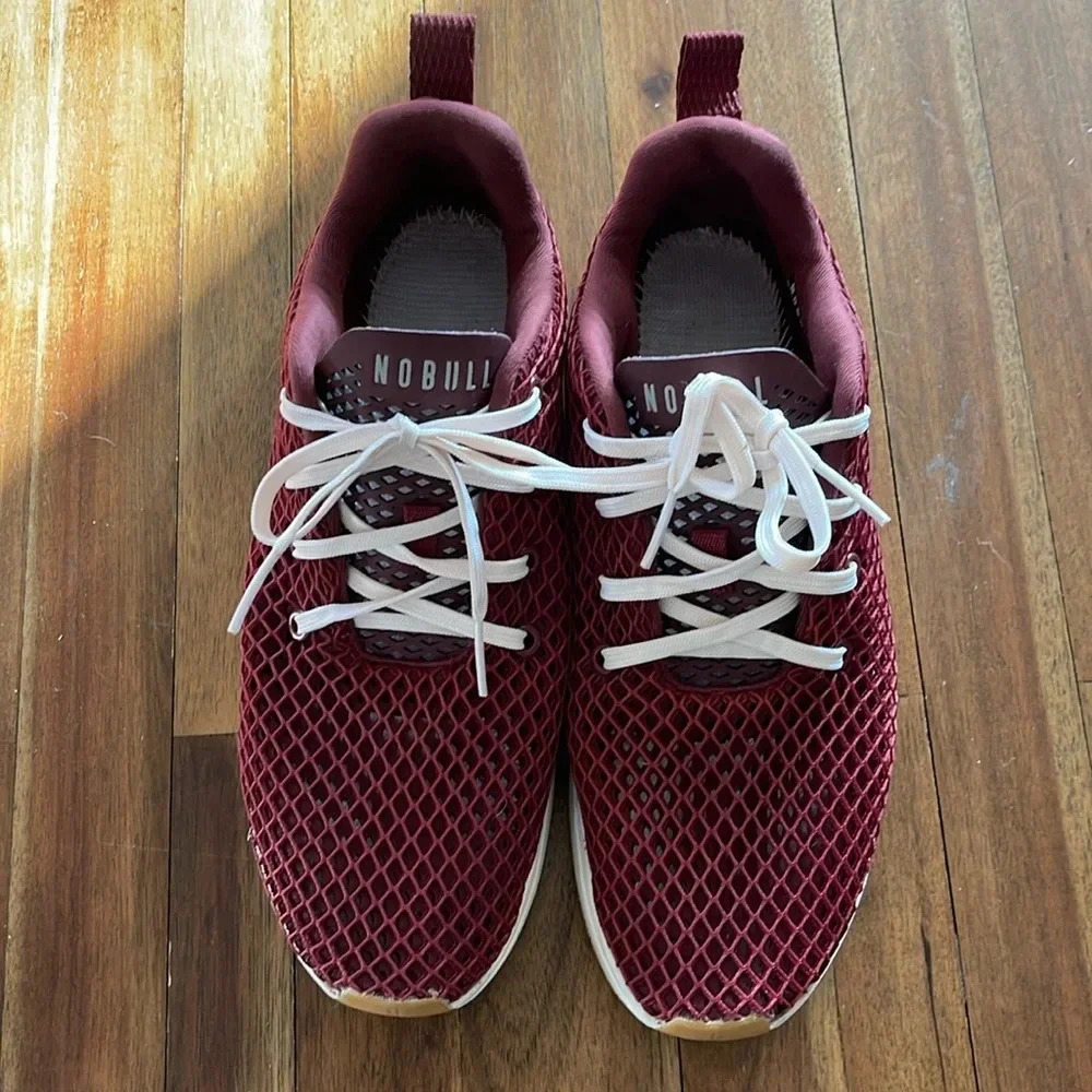 NOBULL maroon mesh runner shoe - Picture 3 of 10
